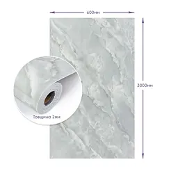 Самоклеюча стінова PET плитка Sticker Wall в рулоні 600х3000х2мм SW-00001700 - мініатюра 3