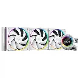 Система рідинного охолодження ID-Cooling Space LCD SL360 білий 3х120мм ARGB fans 4pin PWM Intel