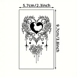 Набір дитячих тимчасових татуювань "Чорні міні №4" Fresh Tattoo black-tattoo-mini-set-4-H - мініатюра 3