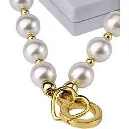 Перлинний нашийник з повідцем Lockink Pearl Collar & Leash Set - мініатюра 4