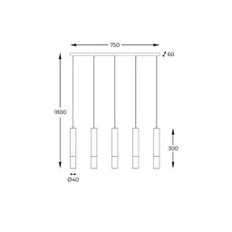 Люстра MADERA 8620403 Zuma Line - мініатюра 3