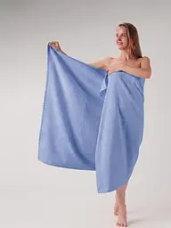 Набір рушників махрових GM Textile Milado 70x140 см 100% бавовна. Щільність 550 г/м2 2 шт. синій - мініатюра 3