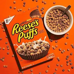 Сухий сніданок General Mills Reese's Puffs Dark Chocolate 558г - мініатюра 3