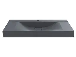 Умивальник Miraggio FLY 1000 GRAY (0001454) Mirasoft, Матовий, Підвісний/Врізний, Сірий - мініатюра 3
