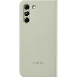 Оригінальний чохол-книжка для Samsung Galaxy S21 FE (G990) S-View Clear View Smart Cover Olive Green EF-ZG990CMEGRU - мініатюра 4
