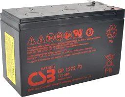 Акумуляторна батарея CSB, 12V, 7.2 Аг, AGM, F2, 151x100x65 мм, 2.2 кг (GP1272F2)
