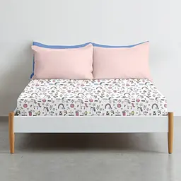 Простирадло Cosas на резинці 90х200 unicorn sweet, блакитний (UnicornSweet_90x200x20) - мініатюра 3