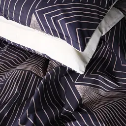 Комплект постільної білизни MirSon Бязь 17-0721 Cream and Grey Stripes 2 x 143 x 210 см сіро-кремовий (2200010686647) - мініатюра 4