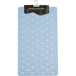 Килимок для ванної Eco Fabric Пелюстки 70х40 см блакитний (7040-003) - мініатюра 3