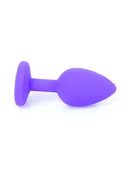 Анальна пробка Jewellery Silicone Purple фіолетова - мініатюра 6