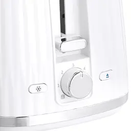 Тостер Russell Hobbs Eden 800 Вт пластик підігрів розморожування білий - мініатюра 3