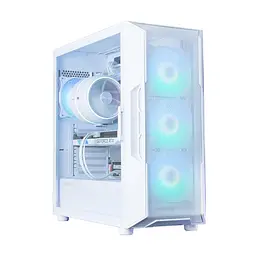 Zalman Корпус I3 Neo ARGB V2 без БР, 2xUSB3.0, 1x Type C, 4x120мм, ARGB, VGA 355мм, LCS ready, TG Side Panel, ATX, білий - мініатюра 5