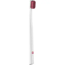 Зубна щітка Curaprox Velvet 12460 біла з бордовим