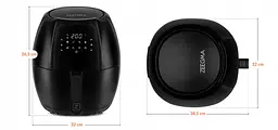 Аерогриль аерофритюрниця Zeegma Knapper GRAND Black - мініатюра 7