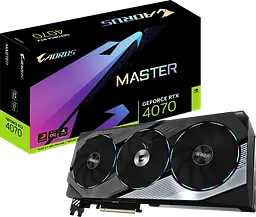 Відеокарта GeForce RTX 4070 12GB Gigabyte AORUS Master (GV-N4070AORUS M-12GD) Б/В