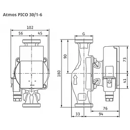 Циркуляційний насос Wilo Atmos PICO 30/1-6 (4232695) - мініатюра 2