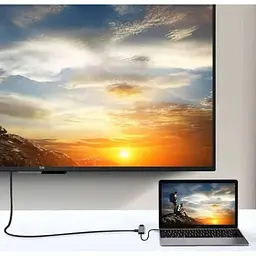 Адаптер перехідник розгалужувач Юсб хаб Type-C 3.1 на HDMI 4K 4в1 USB-концентратор для ноутбука macbook - мініатюра 7