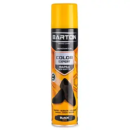 Фарба для взуття Barton Color Expert з замші, нубуку, велюру, чорна аерозоль 300мл(BR20335)