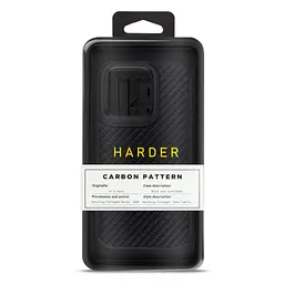 Чохол до мобільного телефона Harder Carbon Pattern Apple iPhone 14 Pro Black (ARM76779) - мініатюра 3