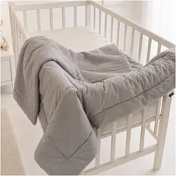 Плед дитячий MirSon Premium Pique Gray 90х110 см (2200013893684) - мініатюра 3