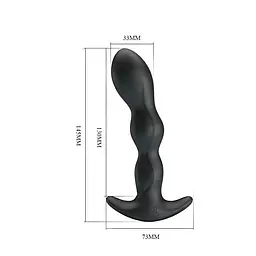 Анальна пробка з вібрацією Pretty Love - Special Anal Massager, 13х3.3 см, чорний - мініатюра 6