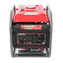 Генератор інверторний бензин COVAX CGO8800i, 6.0kW, однофазний 220V, 50Hz, electrik starter, 4-stroke, бак 7L, 440х385х465mm, 37kg - мініатюра 4