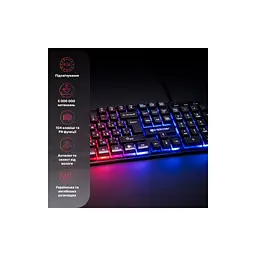 Клавіатура Hölmer K-01GS RGB Backlight USB UA Black (K-01GS) - мініатюра 7