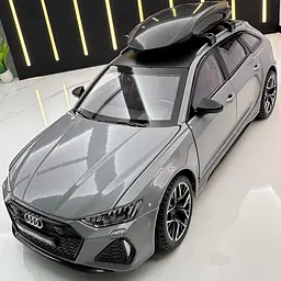 Колекційна металева модель автомобіля АвтоЕксперт Audi RS6 з автобоксом на дах, інерцією, світлом та звуком 1:24 - мініатюра 5
