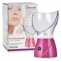 Парова сауна для обличчя рожева електрична інгалятор 2 в 1 Professional Facial Steamer BY-1078 - мініатюра 4