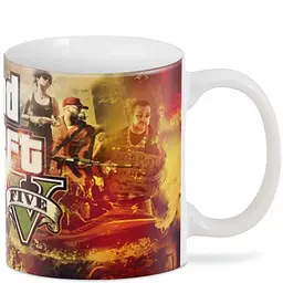 Кухоль GeekLand GTA ГТА постер GT.02.16 330 мл білий - мініатюра 3