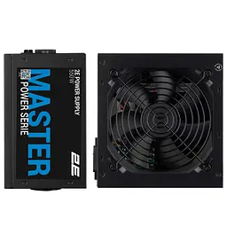 2E Блок живлення Master Power (550W), >80%, 80+ White, 120мм, 1xMB 24pin(20+4), 1xCPU 8pin(4+4), 3xMolex, 5xSATA, 2xPCIe 8pin(6+2) - мініатюра 2