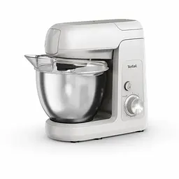 Кухонна машина Bake Partner 1100Вт, чаша-метал, корпус-пластик, насадок-8, білий Tefal kuh0015191 - мініатюра 3