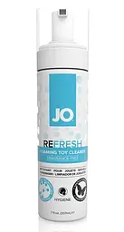 JO Refresh Foaming Toy Cleaner - засіб для очищення секс іграшок, 207 мл