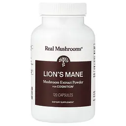Ежовик гребенчатый (Левичья грива) Lion's Mane 120 Capsules Real Mushrooms vit0005930