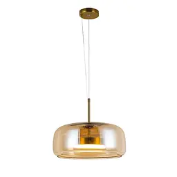 Світильник підвісний LED Levistella 909XL158-1 led (330) AB+AM, 9W, вінтажна бронза + коричневий, для вітальні - мініатюра 2