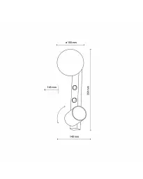 Бра Tk Lighting 10148 Vox GU10+G9 2x10+6W IP20 Bk - мініатюра 2