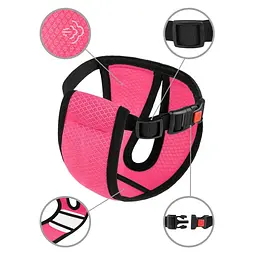 Трусы гигиенические для собак Bronzedog Mesh, размер S (мелкие породы) розовый 672106/Т