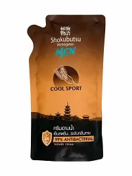 Крем-гель LION Shokubutsu Monogatari для душу Cool Sport для чоловіків 500 мл запаска
