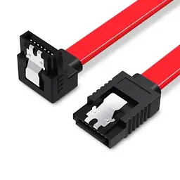 Кабель SATA 3.0 7pin, F/F, 0.5 м, L-коннектор, Красный Vention
