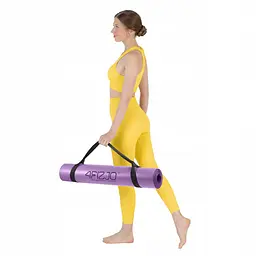 Килимок (мат) спортивний 4FIZJO PU 183 x 68 x 0.4 см для йоги та фітнесу 4FJ0589 Violet (P-5907739319548) - мініатюра 6