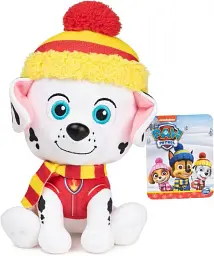 М'яка іграшка Paw Patrol Зимові свята Маршал 15 см плюш Різнобарвний - мініатюра 6