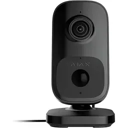 Камера відеоспостереження Ajax IndoorCam, внутрішня, 4мп, 110° вертикальний 60° горизонтальний, іч 8м, штучний інтелект, wi-fi, чорна