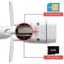Камера відеоспостереження Unitoptek NC919G 4G Білий (100023) - мініатюра 2