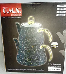 Двоярусний чайник O.M.S. Collection 8204-L Gold (1,2/2,5 л.) - мініатюра 9