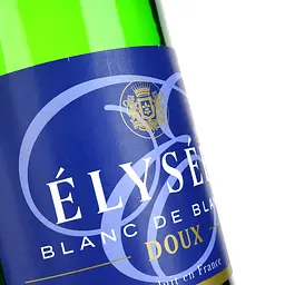 Вино ігристе Elysee Blanc De Blancs Doux, біле, солодке, 0,75 л - мініатюра 3