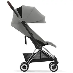 Прогулянковий візочок Cybex Coya Chrome Dark Brown Mirage Grey, сірий (522004395) - мініатюра 3