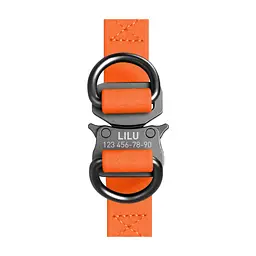 Шлея для собак WAUDOG Waterproof з QR-паспортом L Ш 25 мм Д 60-90 см помаранчева (27674) - мініатюра 3