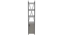 Етажерка 4/34 Ferrum-decor Серії Конект з тумбою 179x34x28 Чорний ДСП Бетон (FRD-104469) - мініатюра 4