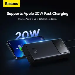 Павербанк Baseus Star Lord Display Black 20 000 mAh / 22.5 Вт (PPXJ080001) - мініатюра 7