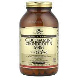 Глюкозамін, хондроїтин, метилсульфонілметан з Естер-C, Glucosamine Chondroitin MSM With Ester-C Solg Solgar vit0002934